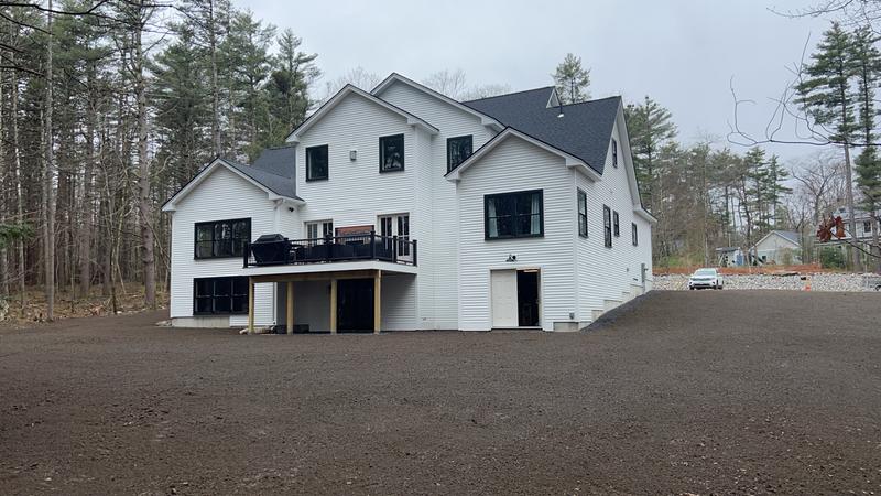 Hydroseed-ready lawn prep, Southern Maine