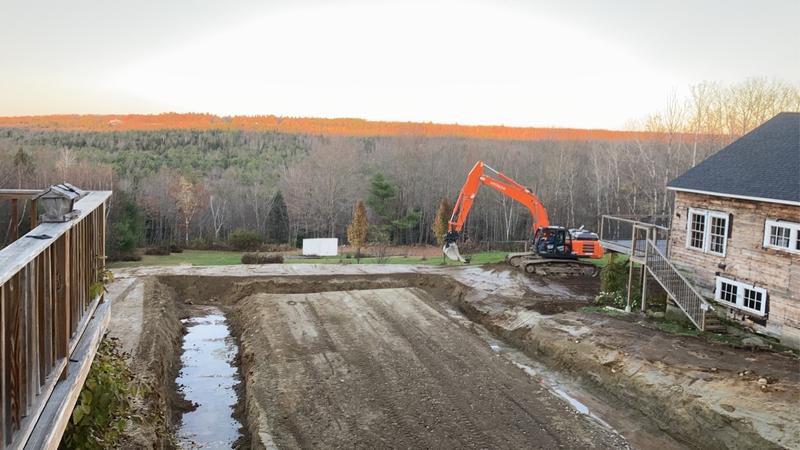 Estate parking and earthwork