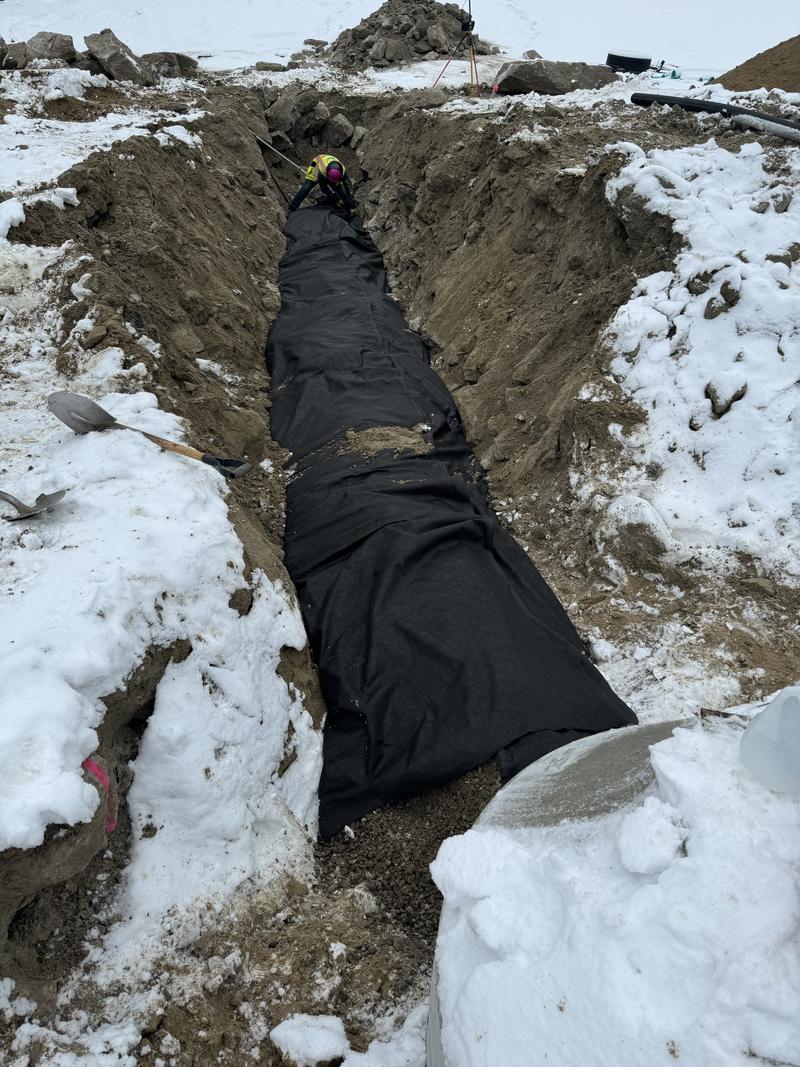 Site utility installation by Envy Excavation