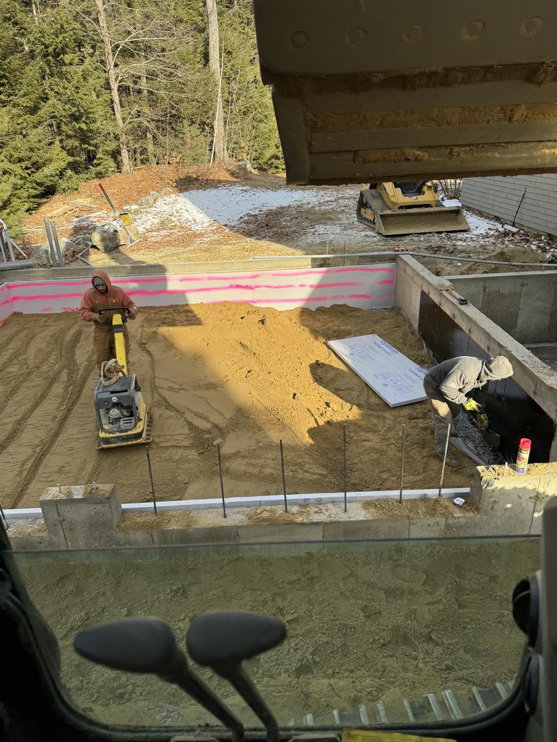 Site work for Woodhull build