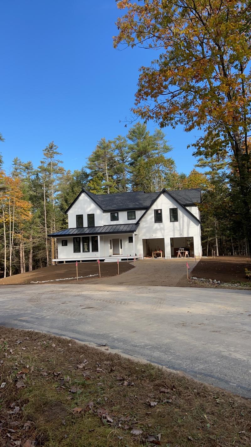 Gravel driveway construction in Southern Maine