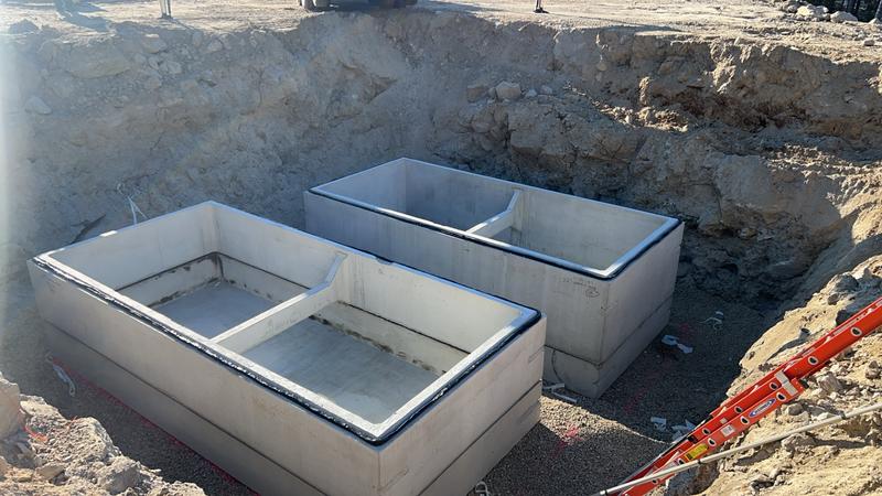 Site utility installation by Envy Excavation