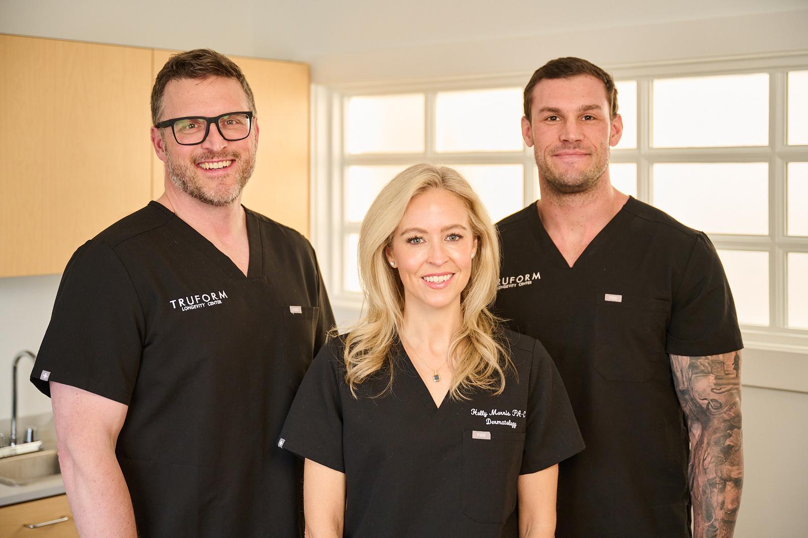 The TruForm clinical team — Dr. Andre Couture, Patrick Fisher, Holly Morris