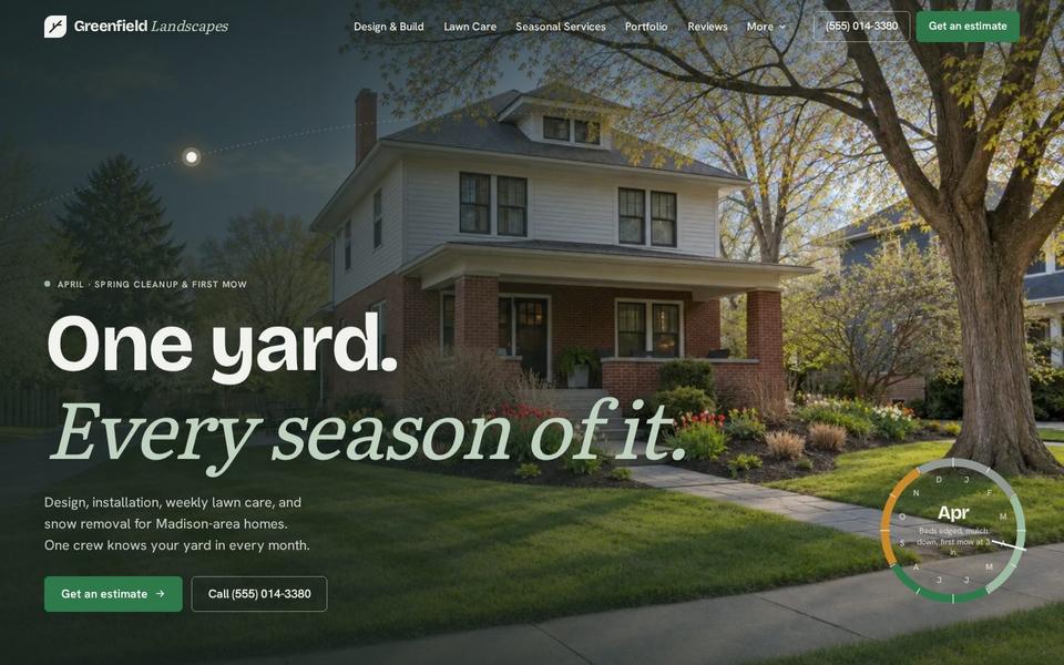 Greenfield Landscapes template