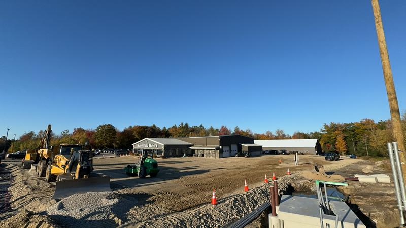 Compacted gravel base