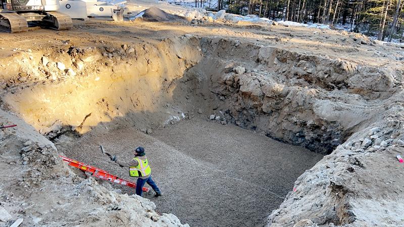 Site utility installation by Envy Excavation