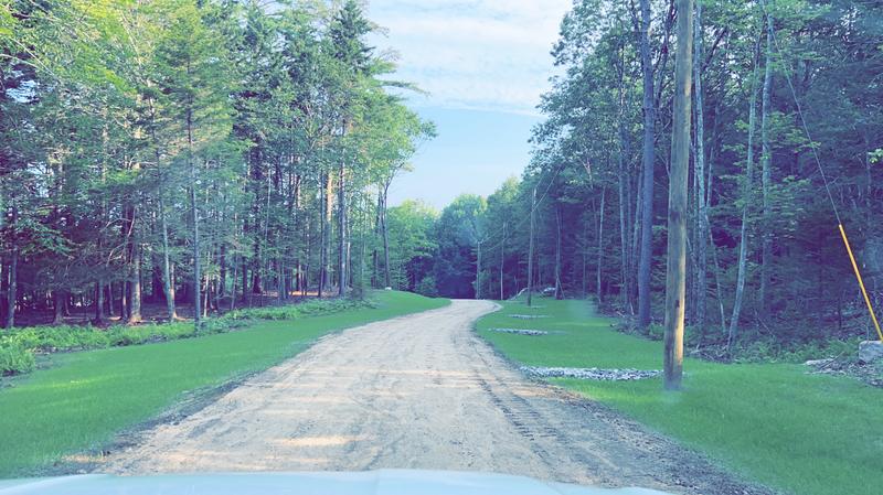 Gravel driveway construction in Southern Maine