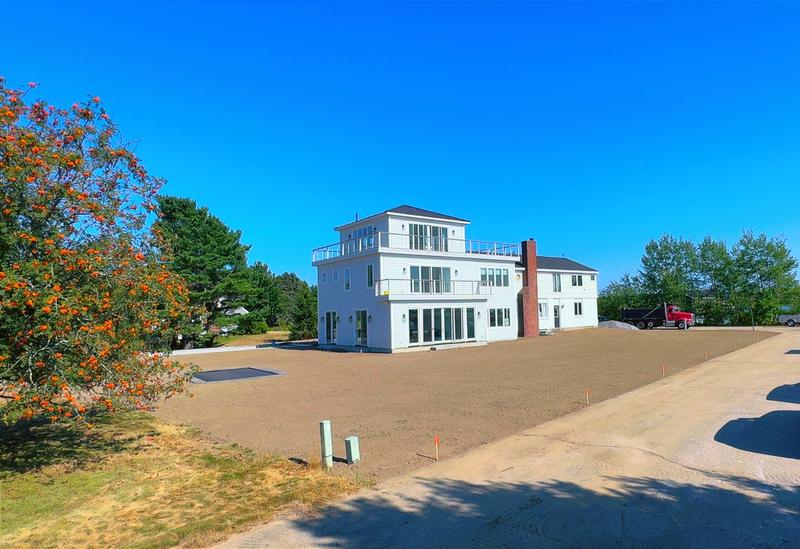 Hydroseed-ready lawn prep, Southern Maine