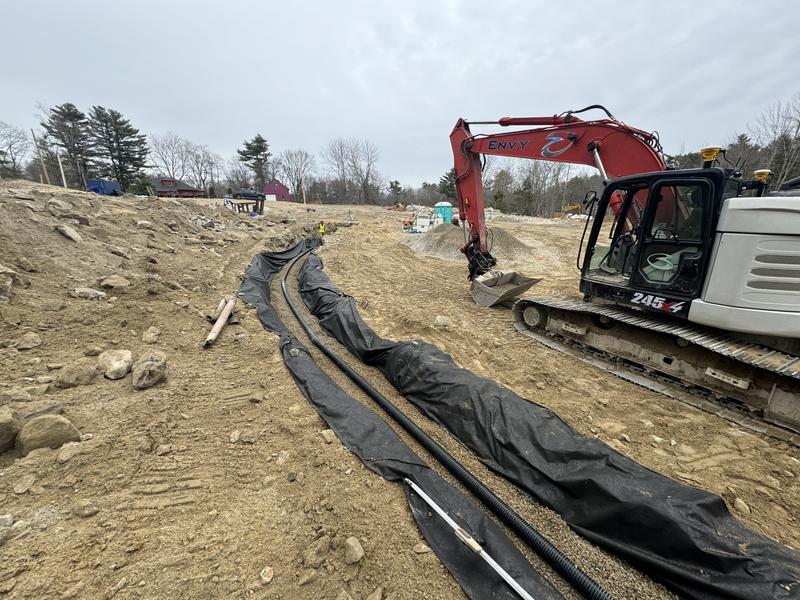 Site utility installation by Envy Excavation