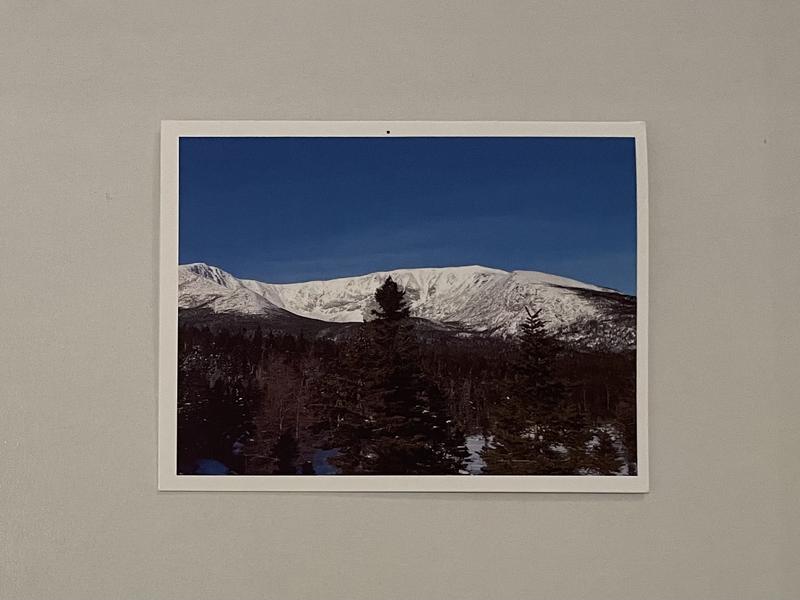 Gratitude for Maine Winter Note Card Set, card 4 with a Maine winter photo
