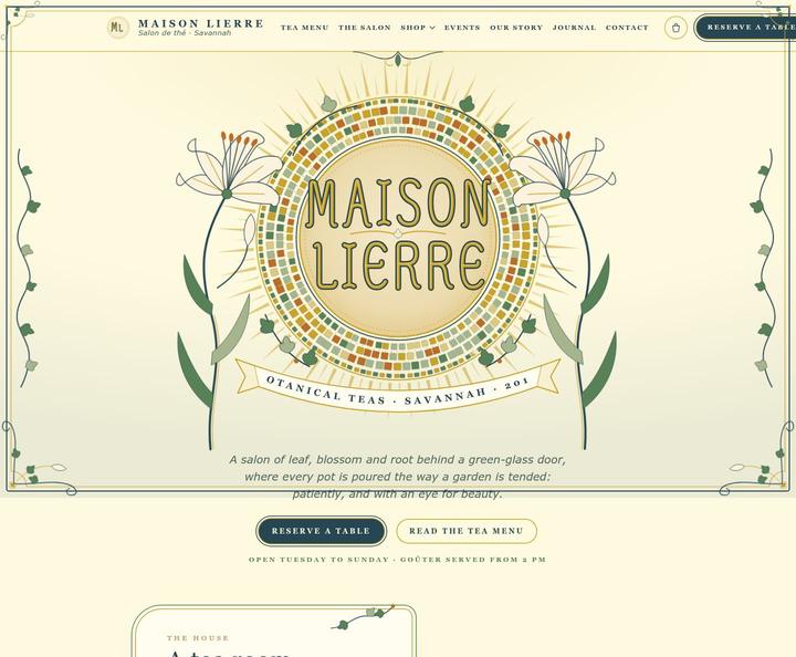 Maison Lierre template, full page