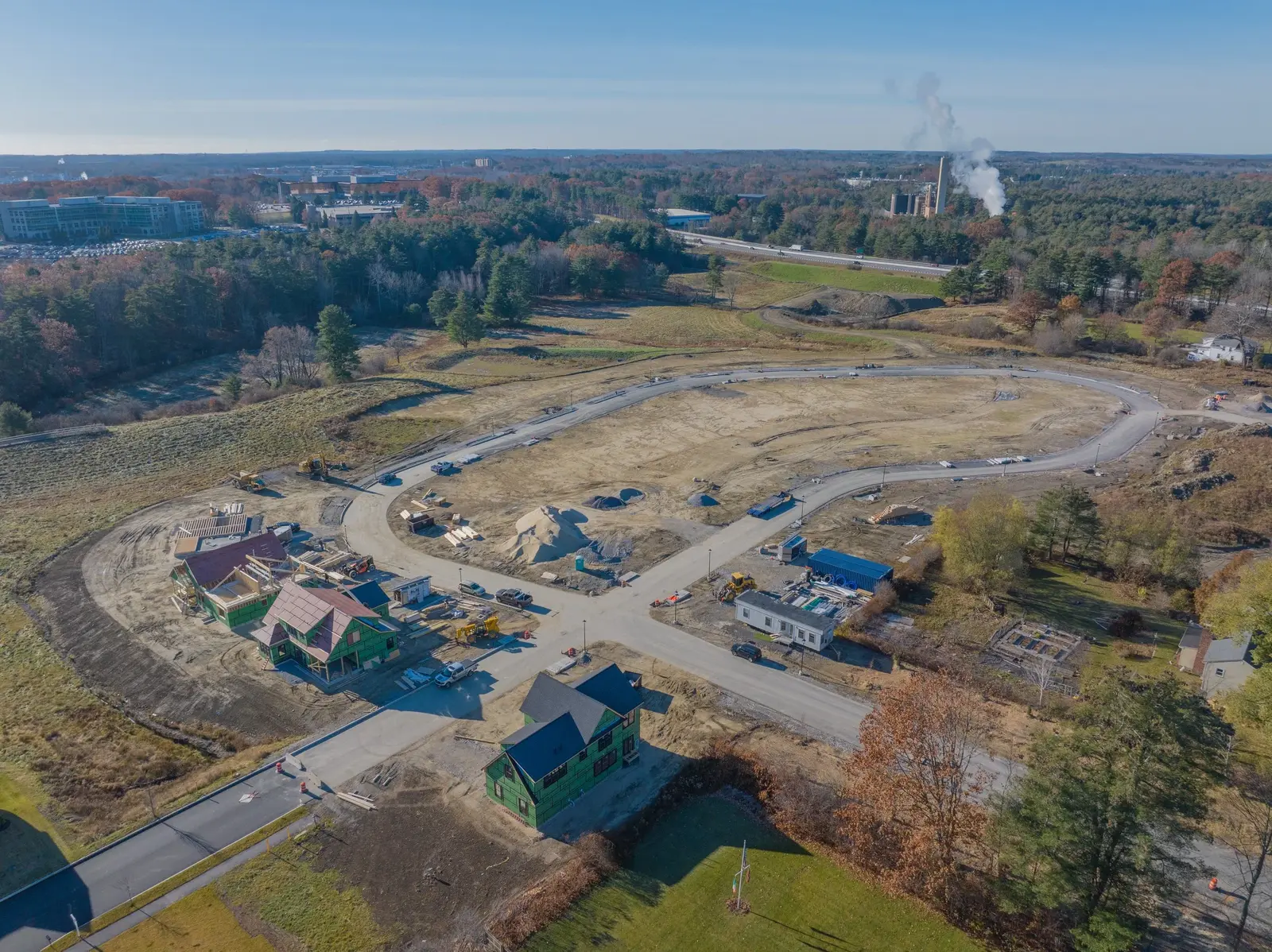 Land development site in Southern Maine