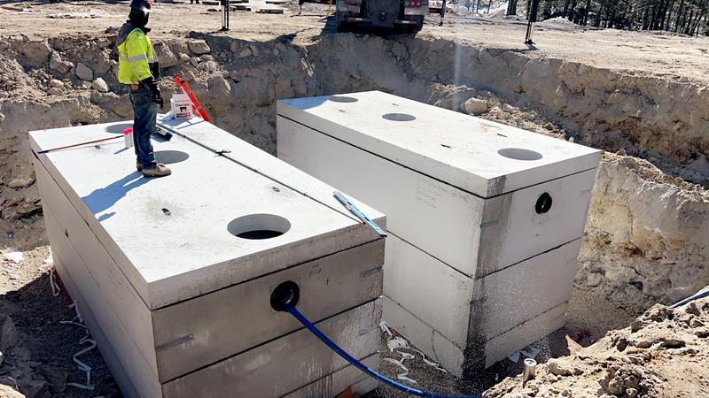 Site utility installation by Envy Excavation