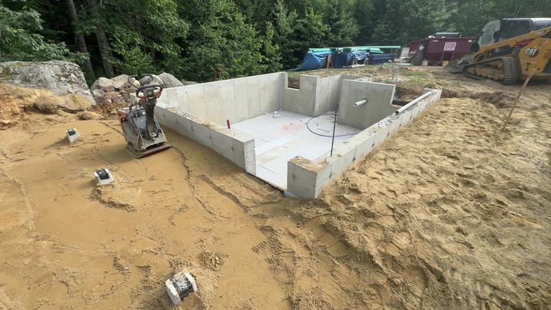 Site work for Woodhull build
