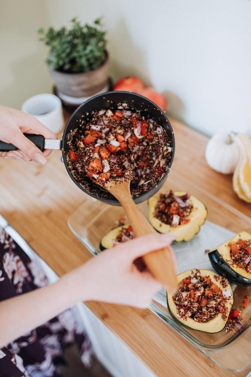 Quinoa Stuffed Acorn Squash Recipe