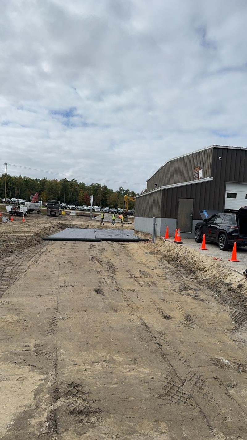 Sub-base excavation in Bridgton