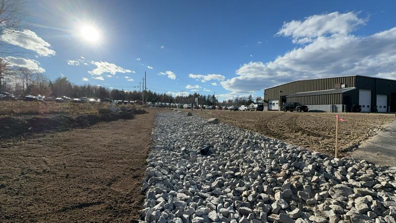 Sub-base excavation in Bridgton
