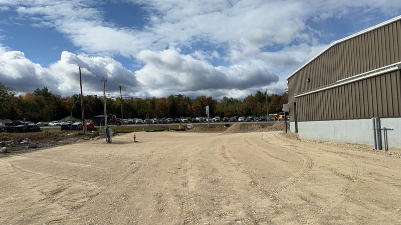 Compacted gravel base