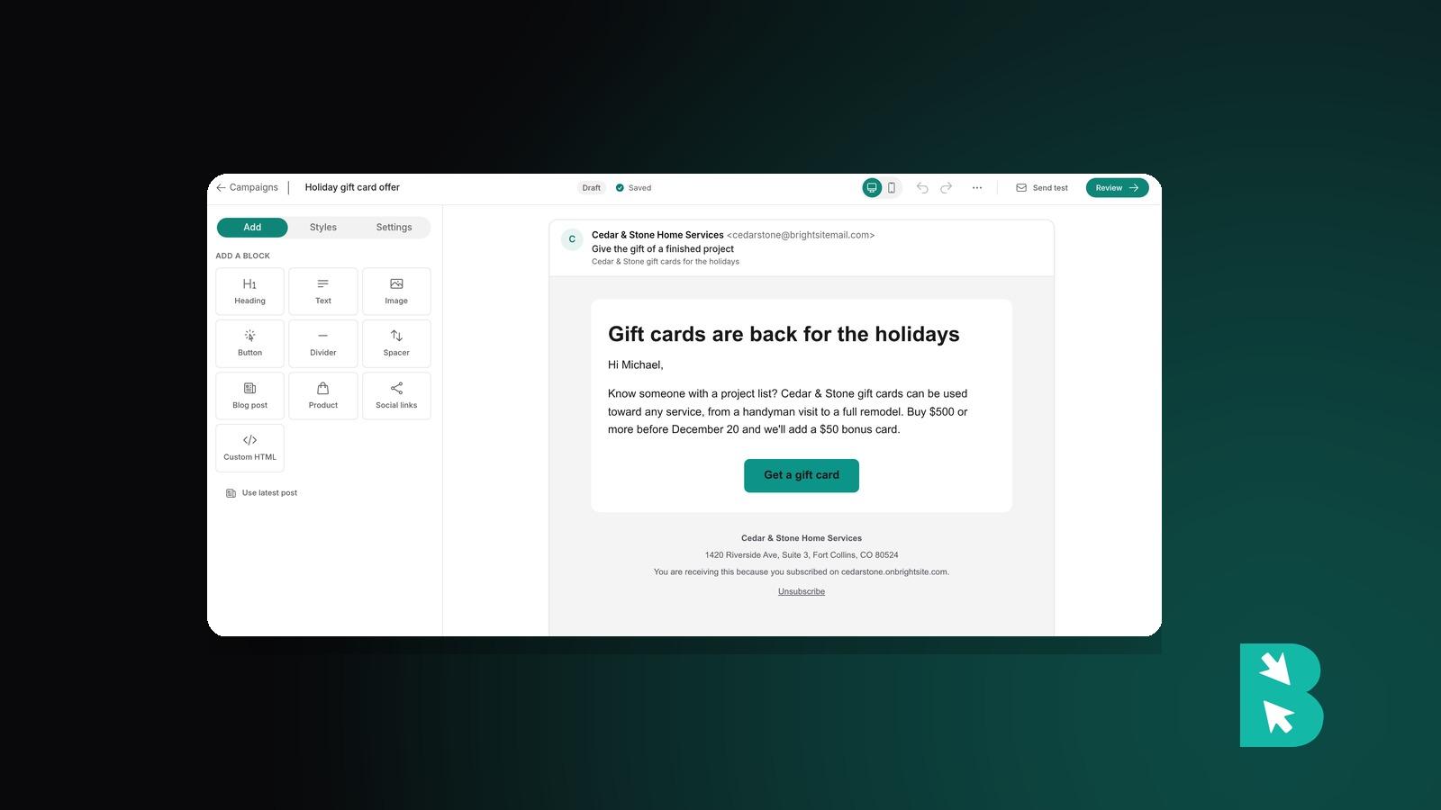 Email Marketing for Small Business, Built Into Your Website