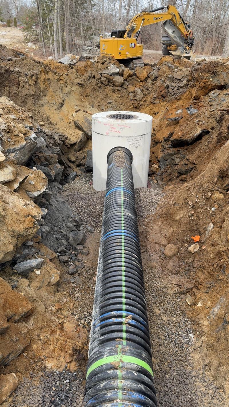 Site utility installation by Envy Excavation