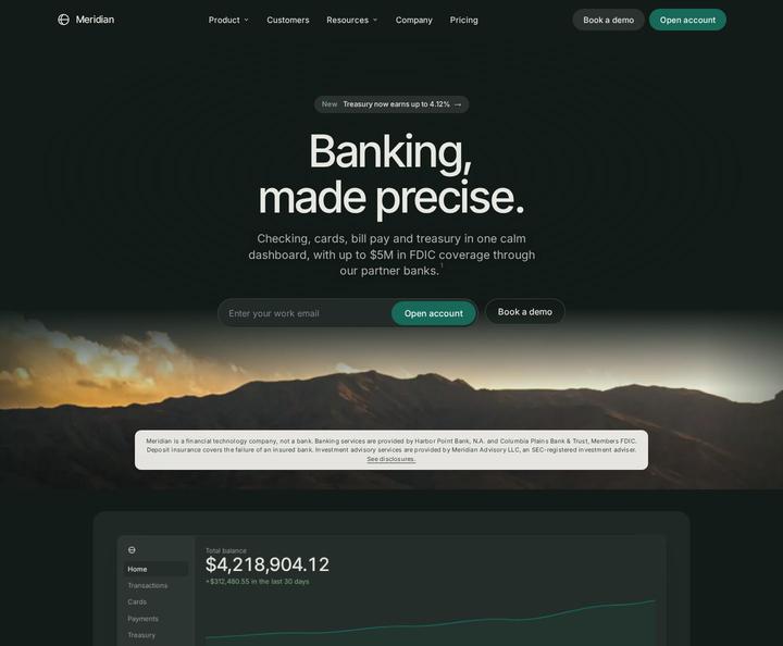 Meridian template, full page