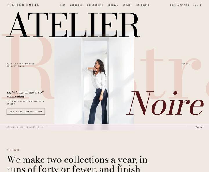 Atelier Noire template, full page