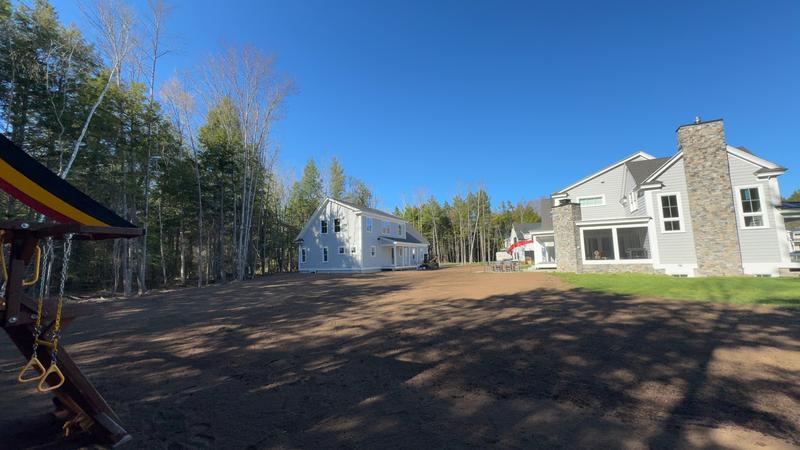 Final grade and rake for new lawn install