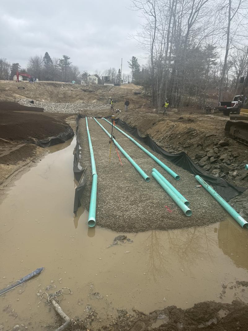 Site utility installation by Envy Excavation