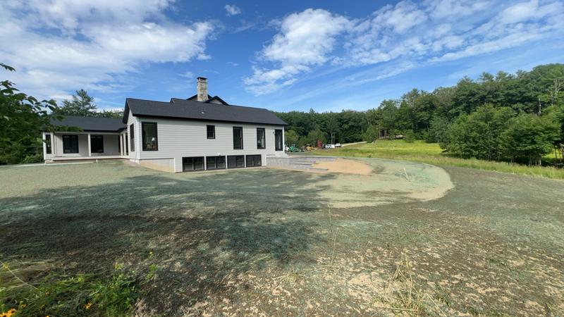 Lawn prep and finish grading in Maine
