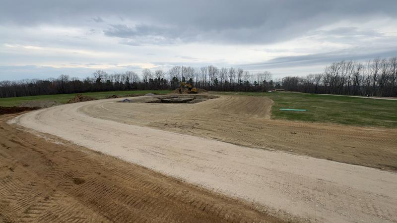 Gravel driveway construction in Southern Maine