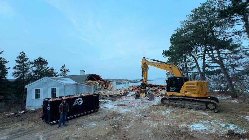Structural demolition by Envy Excavation in Southern Maine