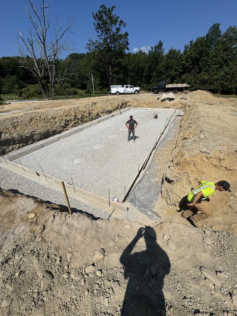 Backfill and compaction around a new foundation