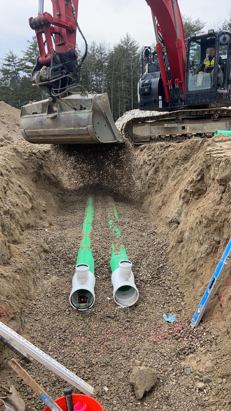 Site utility installation by Envy Excavation