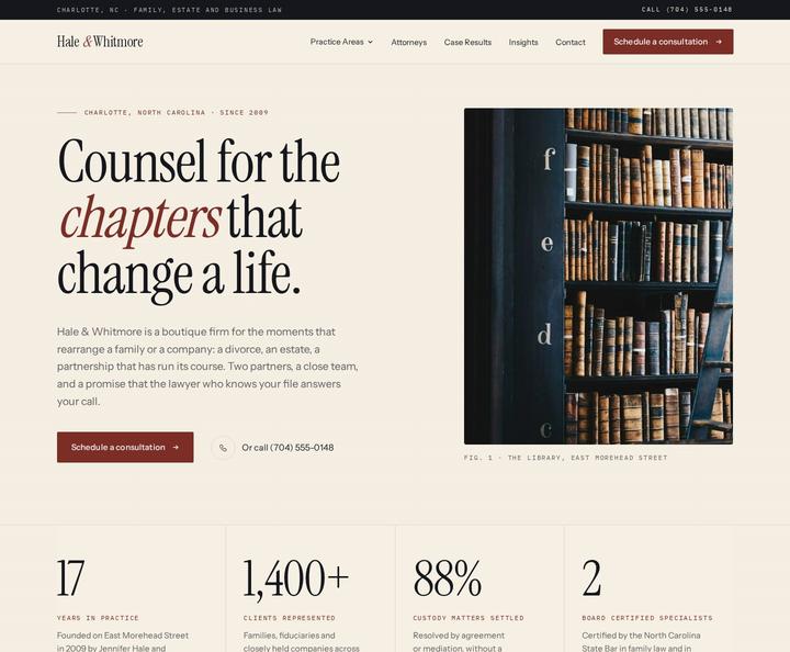 Hale & Whitmore template, full page