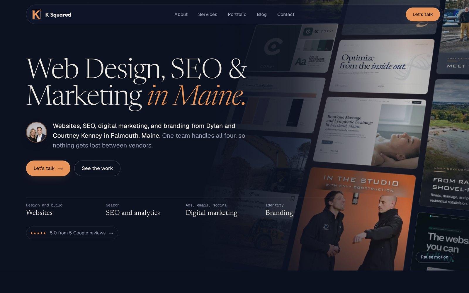 K Squared website