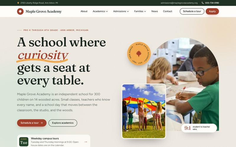 Maple Grove Academy template