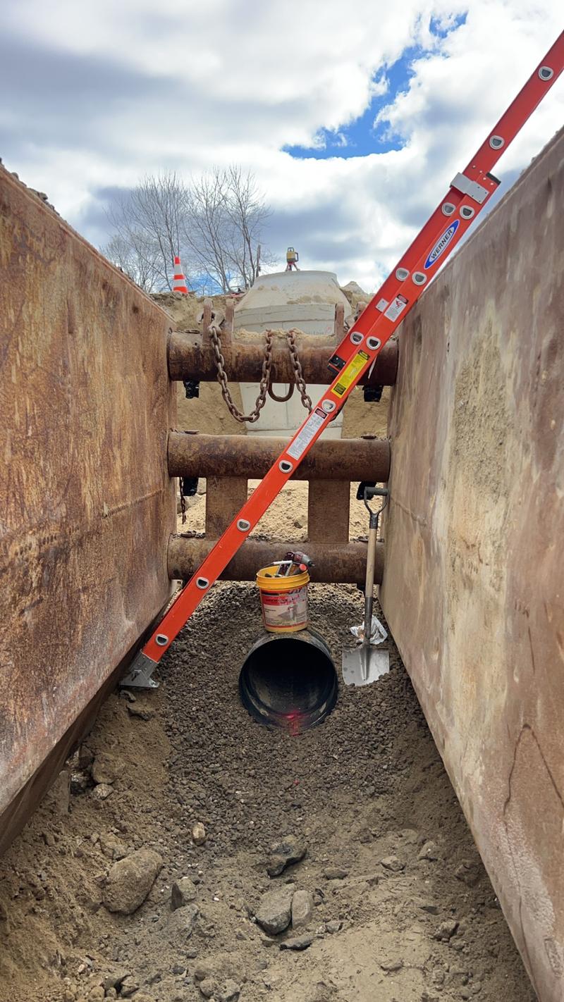 Site utility installation by Envy Excavation