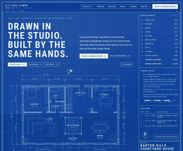 Casa Lumen template, full page