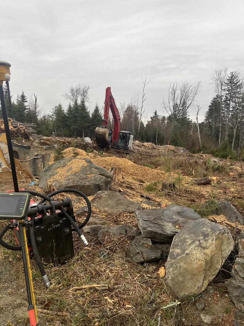Access road construction