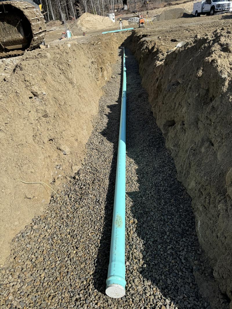 Site utility installation by Envy Excavation