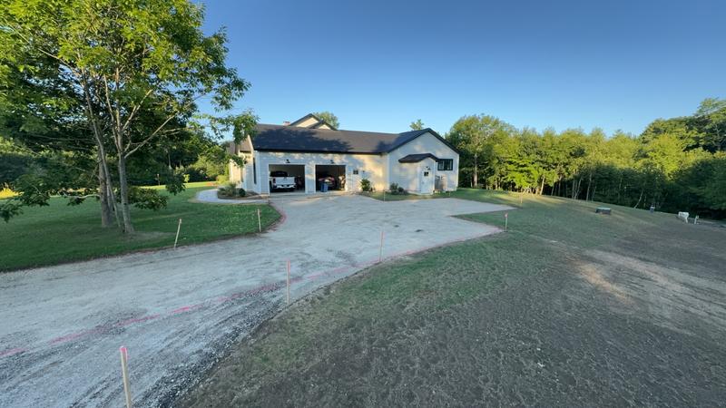 New driveway installation, Cumberland County