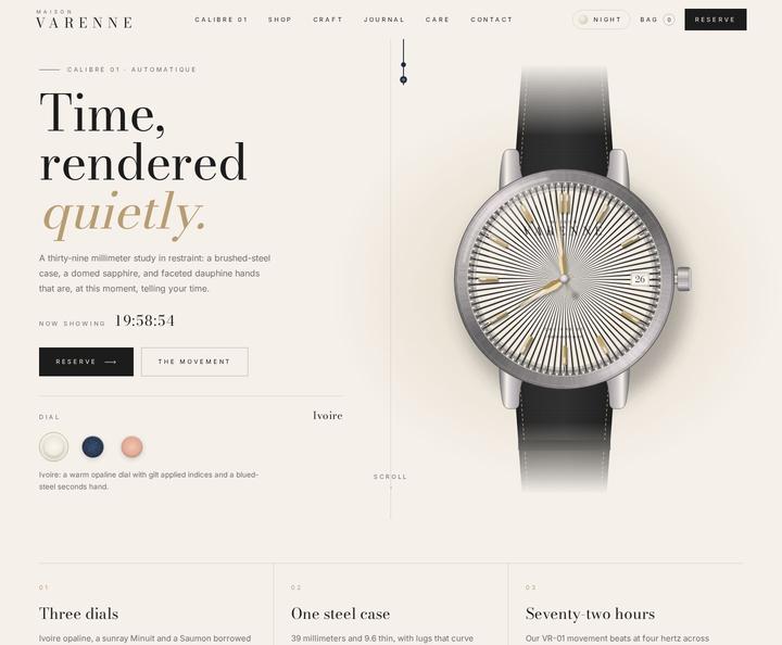 Maison Varenne template, full page