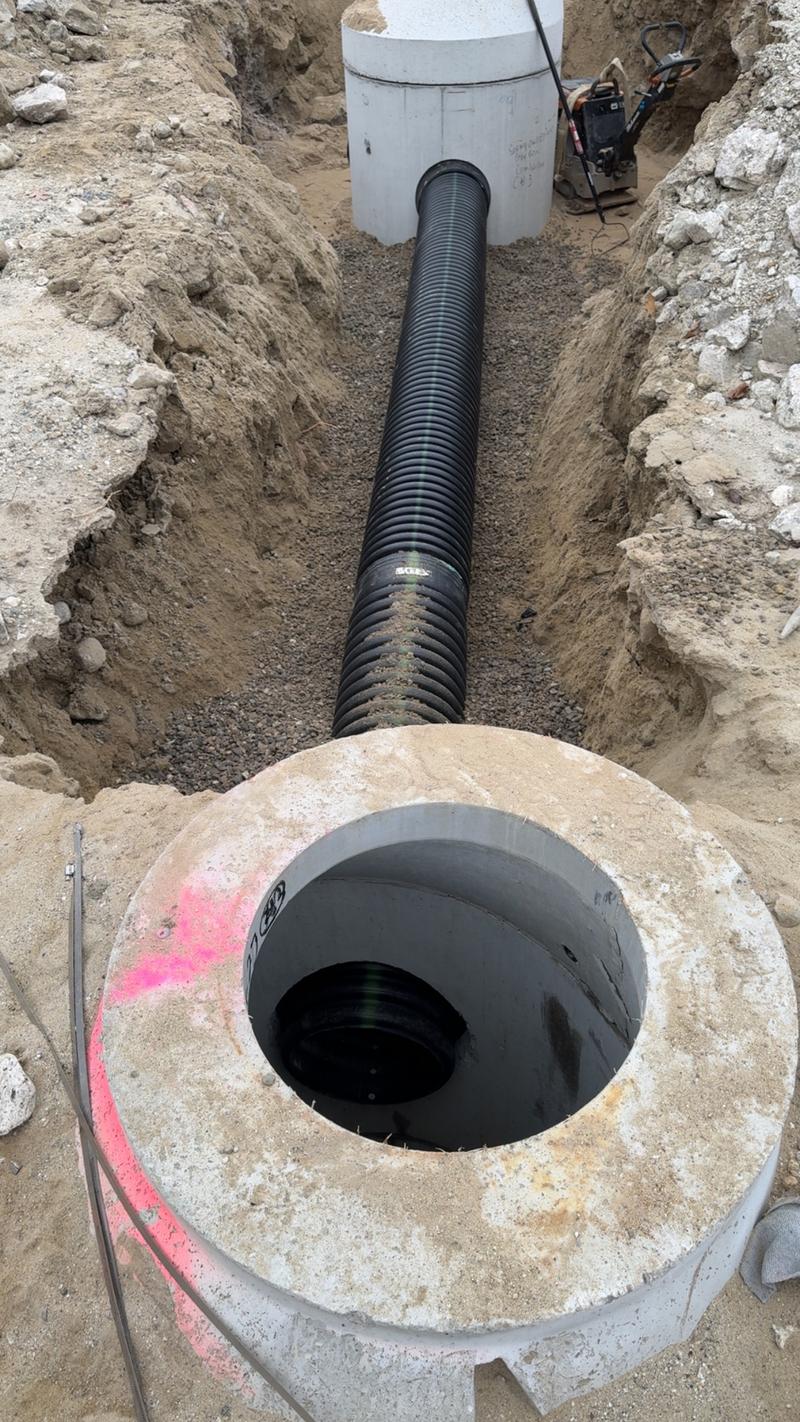 Site utility installation by Envy Excavation