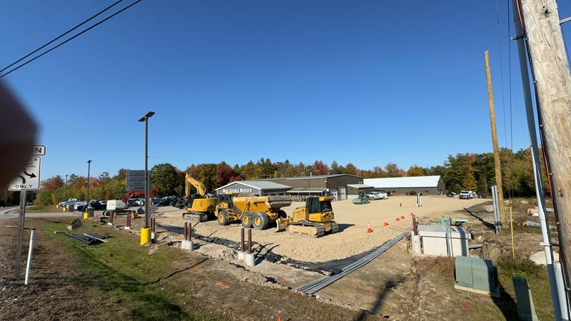 Compacted gravel base