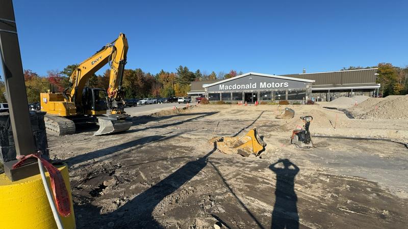 Sub-base excavation in Bridgton