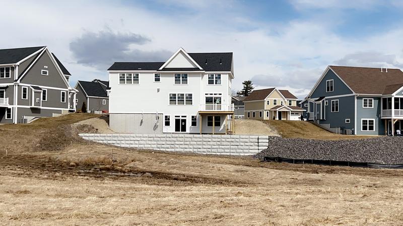 Stone wall construction in Southern Maine