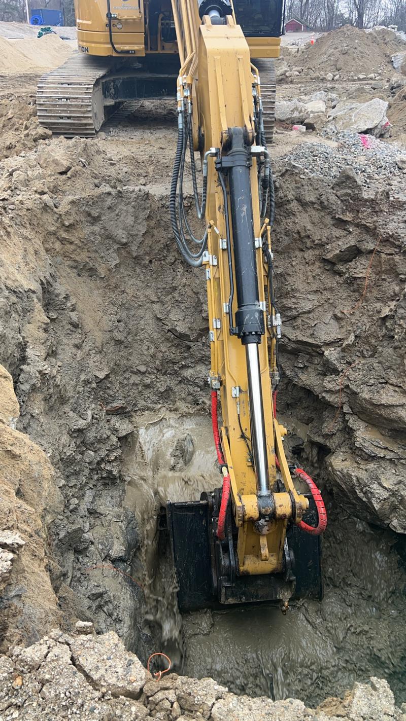 Site utility installation by Envy Excavation