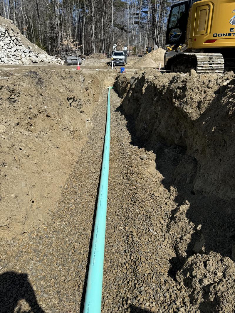 Site utility installation by Envy Excavation
