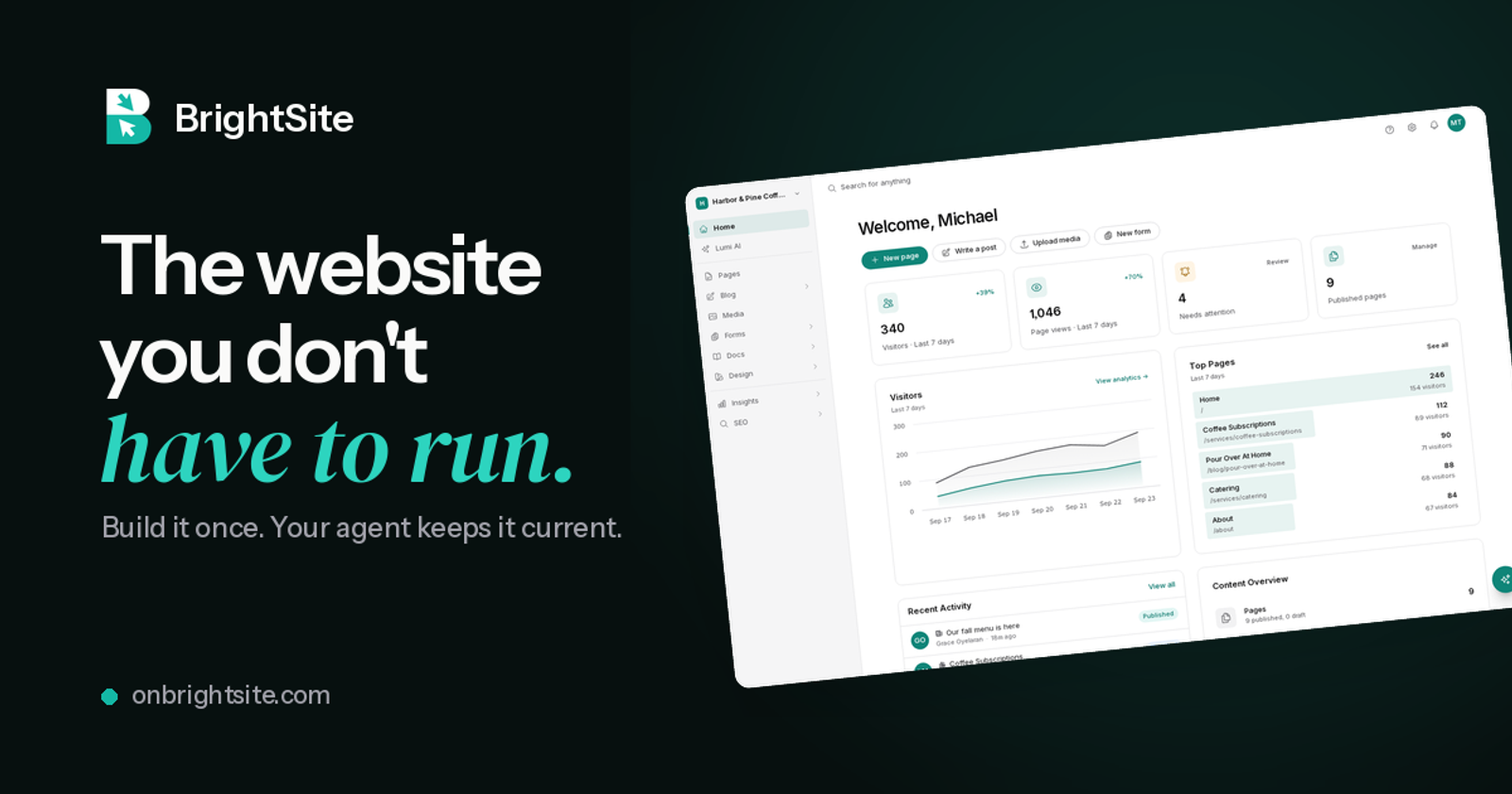 BrightSite preview