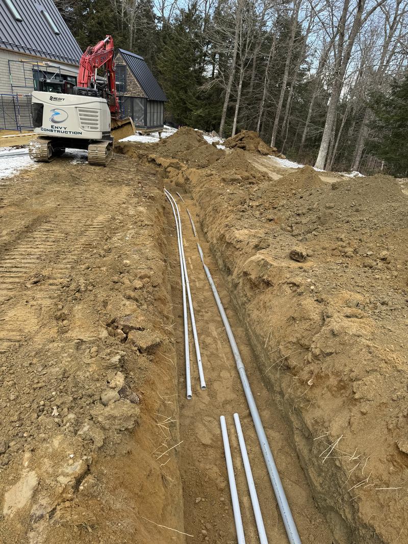 Site work for Woodhull build